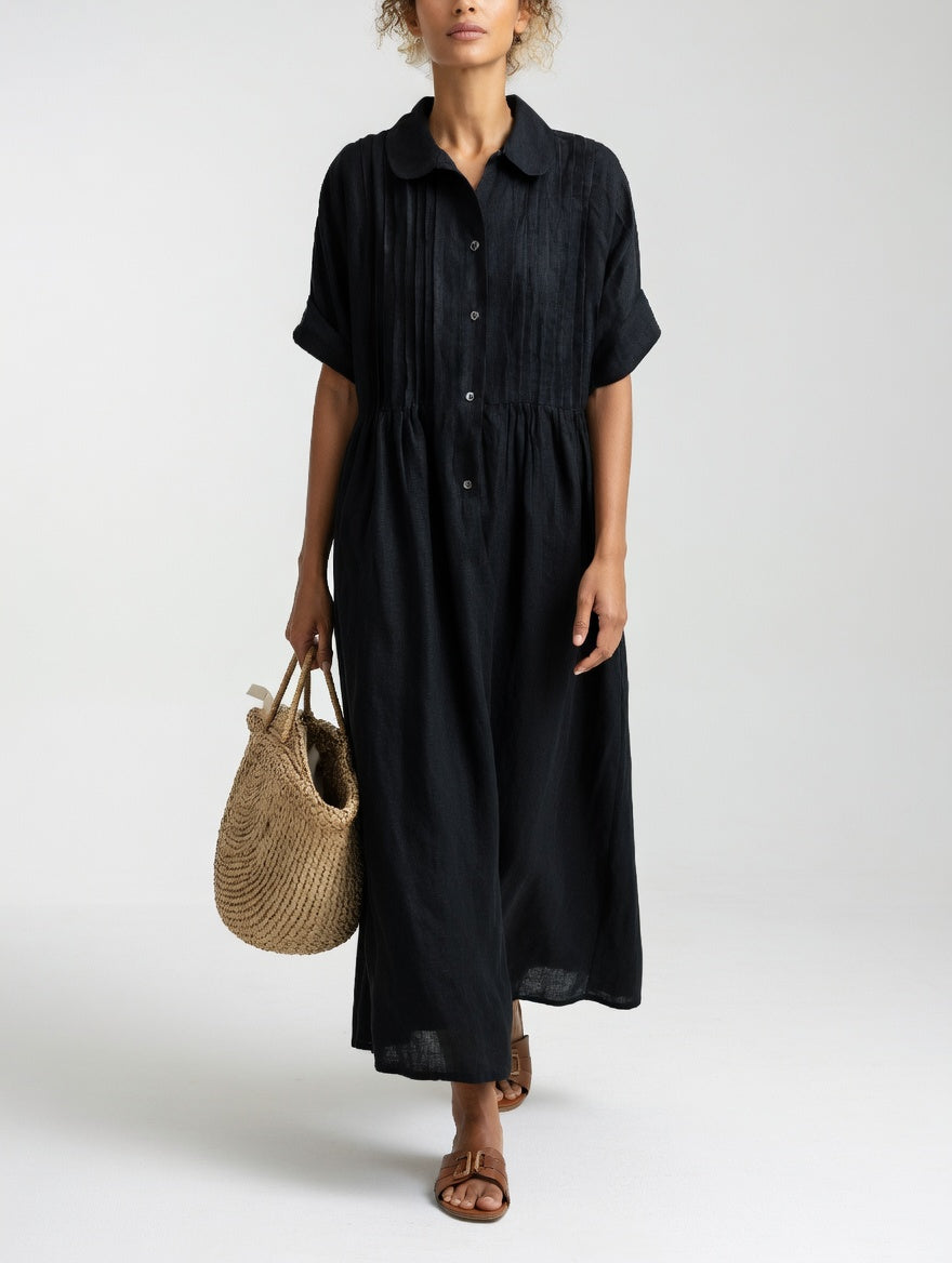 Lysandra - Relaxed Maxi Shirt Dress