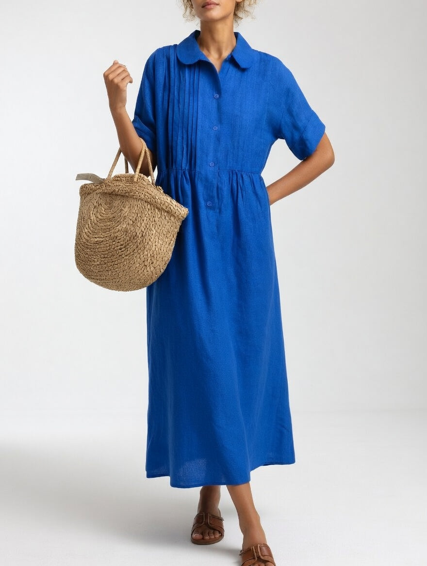 Lysandra - Relaxed Maxi Shirt Dress