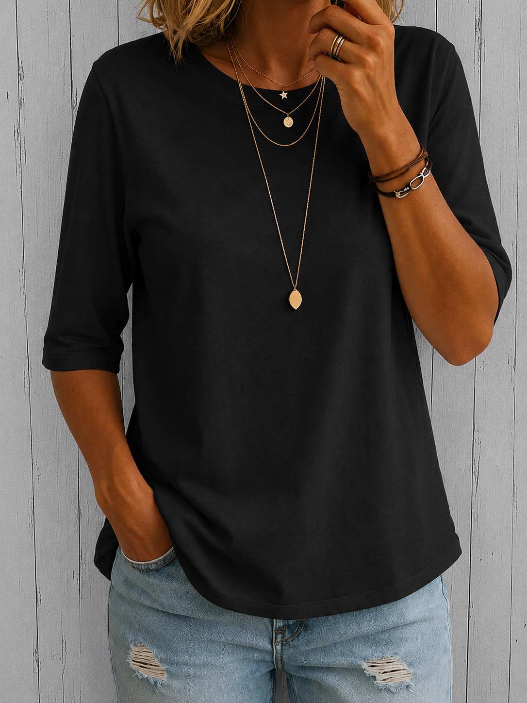 Rosemont - Relaxed Everyday Half-Sleeve Tee