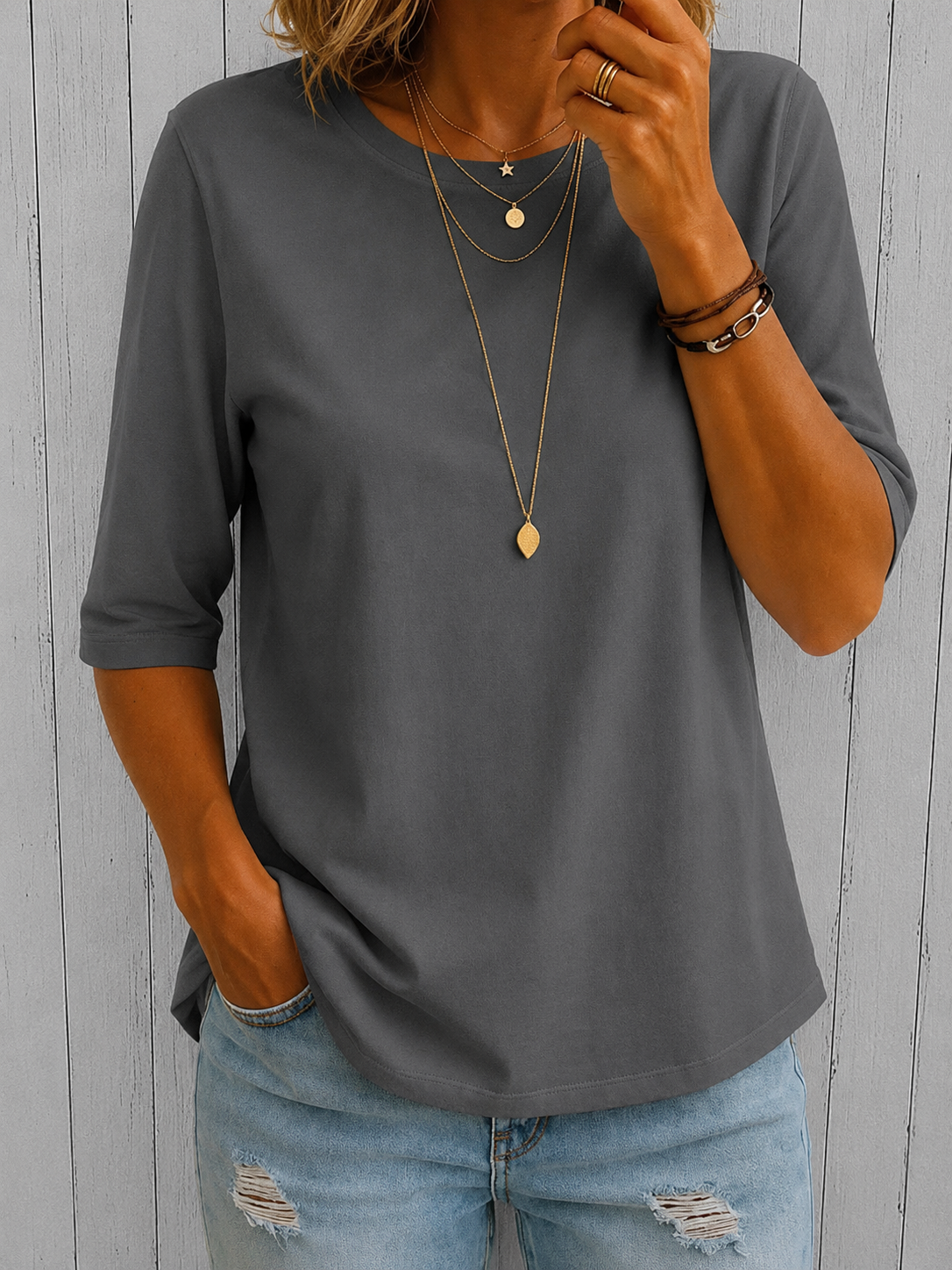 Rosemont - Relaxed Everyday Half-Sleeve Tee