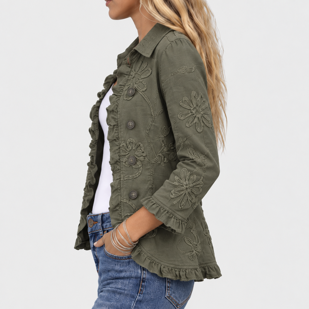 Kamberly - Bohemian Floral Embroidered Jacket