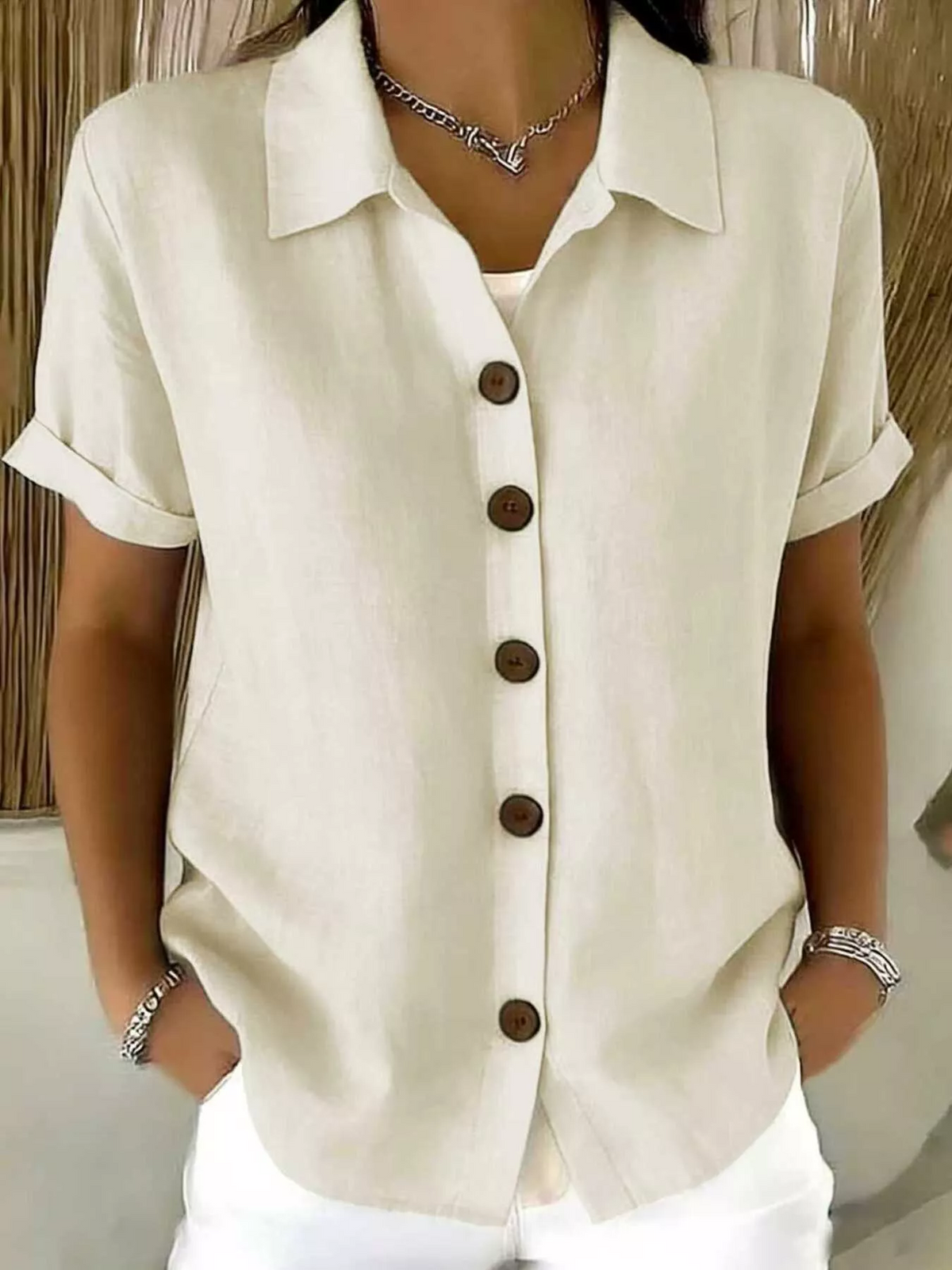 Aurelia | Classic Button-Up Shirt
