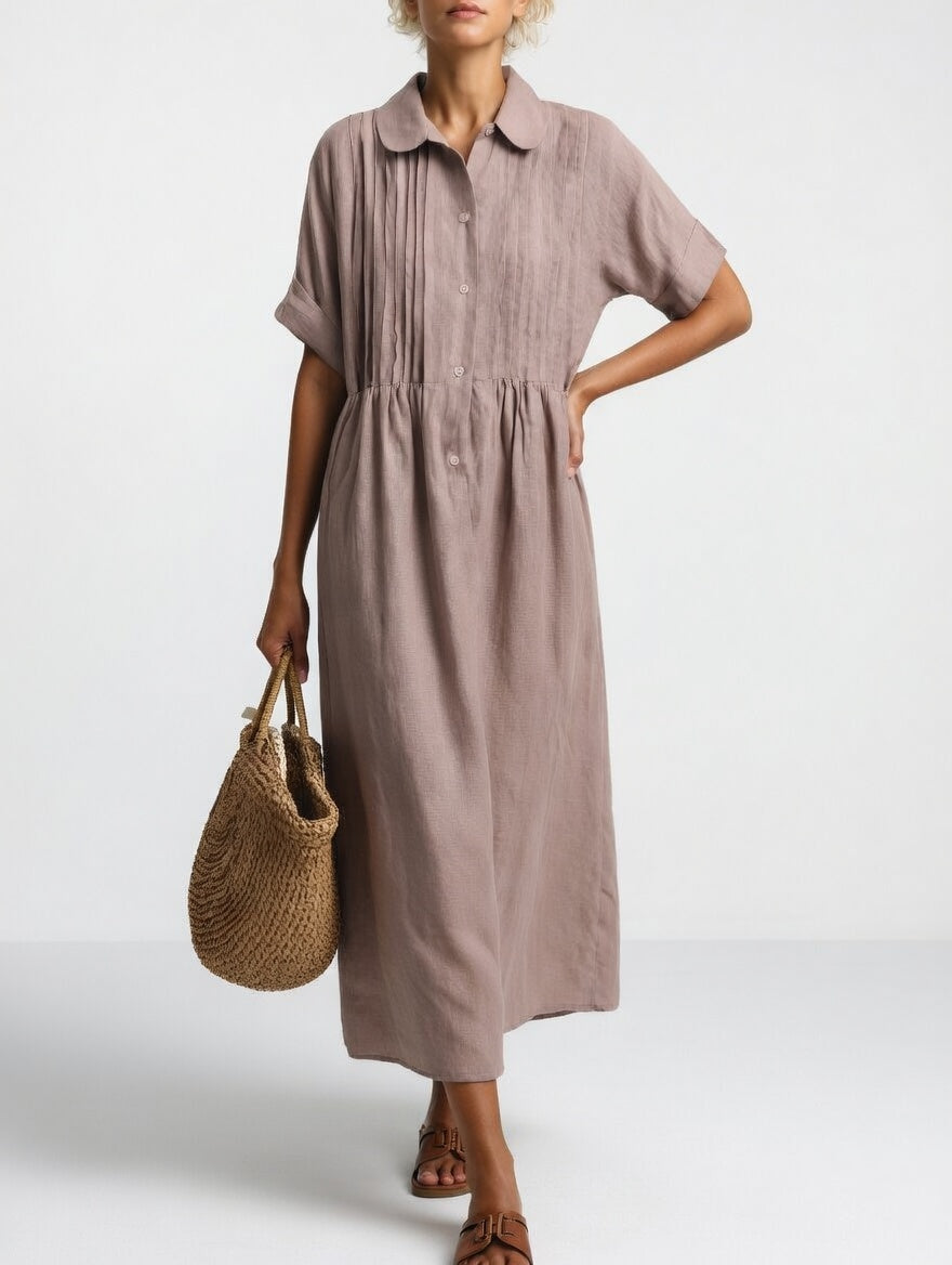 Lysandra - Relaxed Maxi Shirt Dress