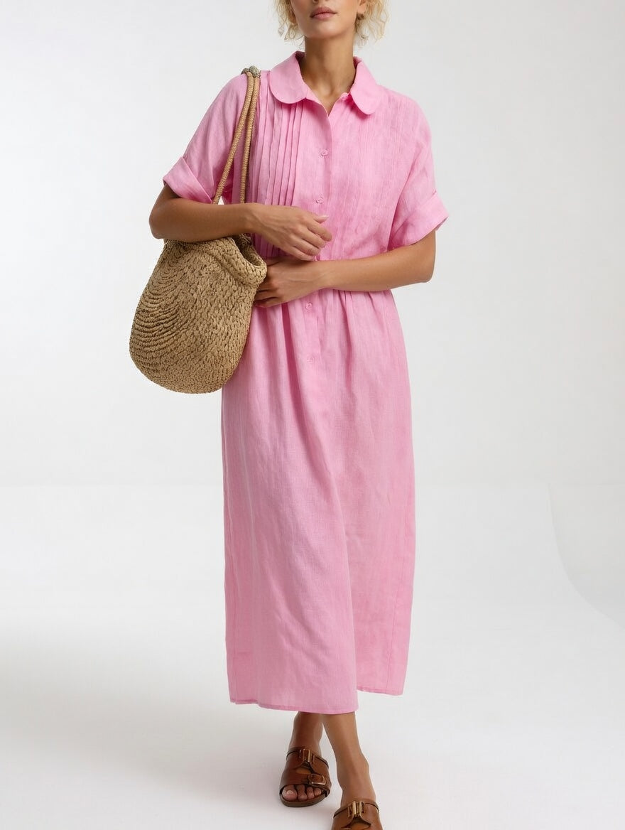 Lysandra - Relaxed Maxi Shirt Dress