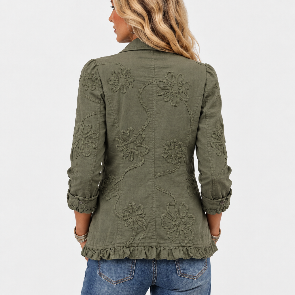 Kamberly - Bohemian Floral Embroidered Jacket