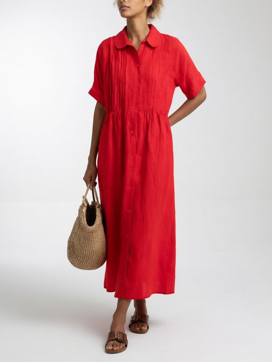 Lysandra - Relaxed Maxi Shirt Dress