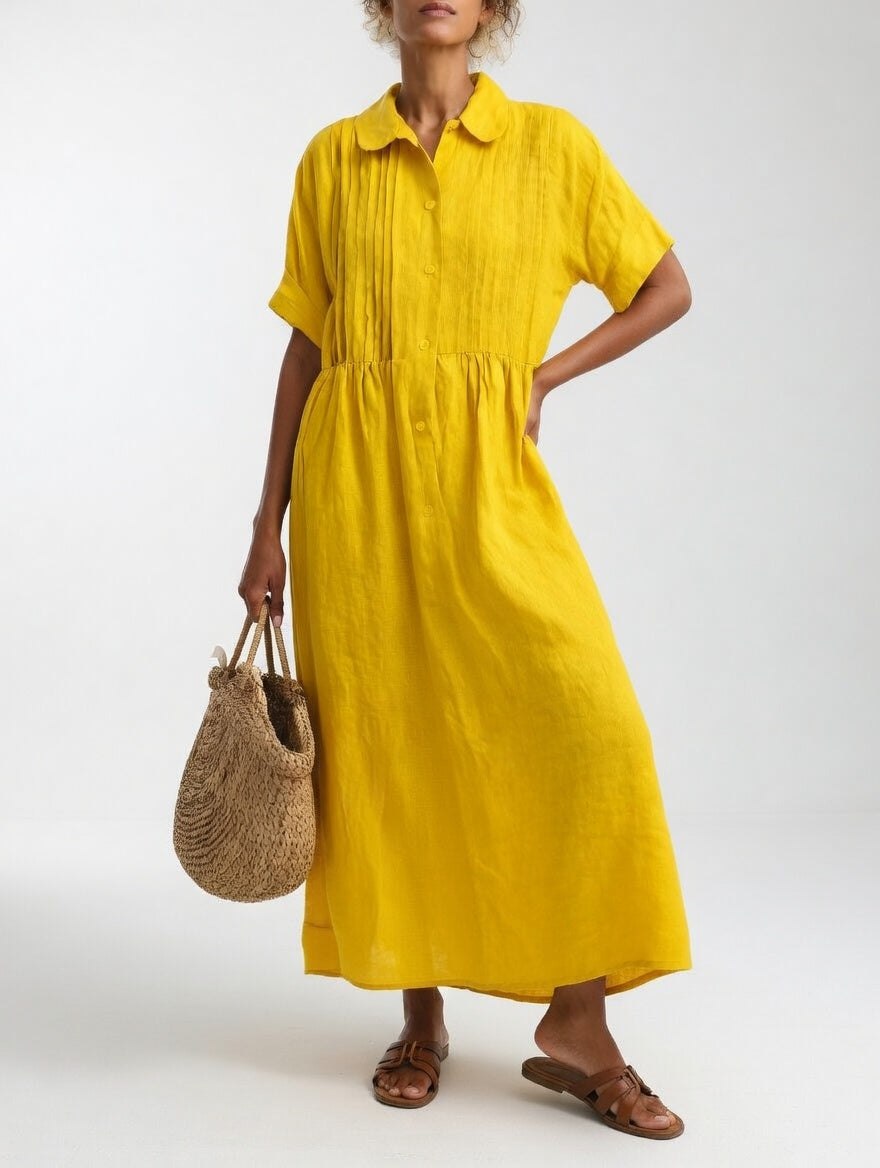 Lysandra - Relaxed Maxi Shirt Dress