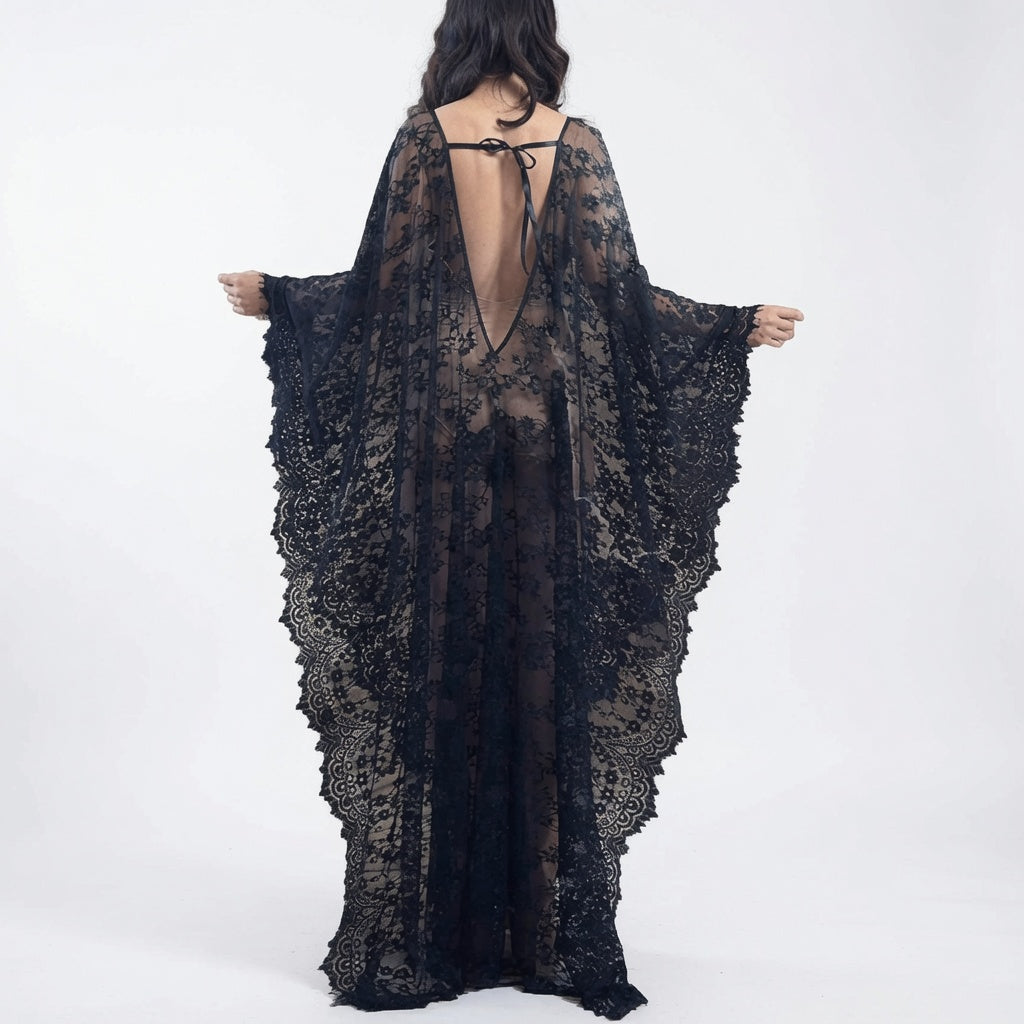 The Floral Lace Kaftan Cover Up